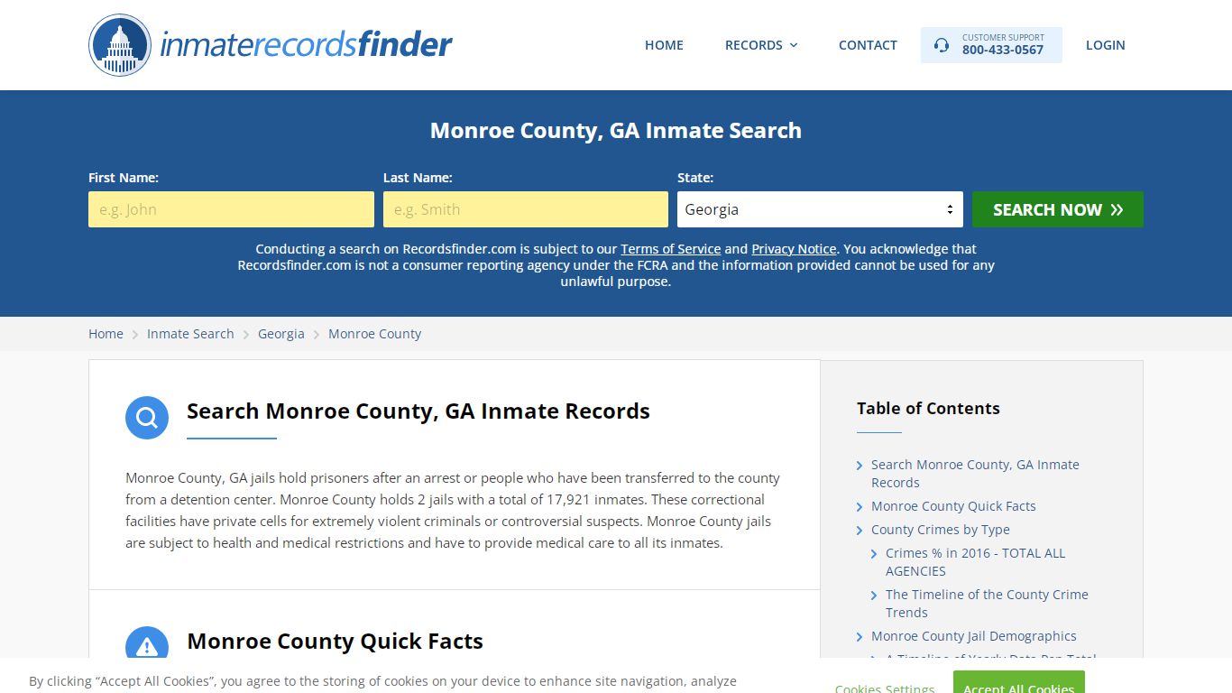Monroe County, GA Inmate Lookup & Jail Records Online